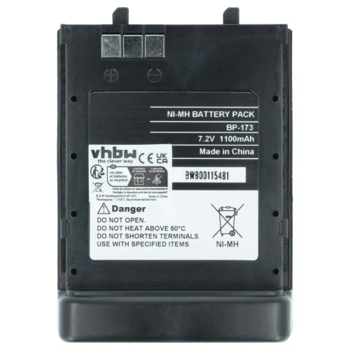 VHBW Radio Akku BP-173, BP-180H, BP-180 - 1100 mAh 7,2 V NiMH
