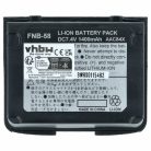 VHBW Radio Akku FNB-58, FNB-80Li, FNB-58Li, FNB-80 - 1400 mAh 7,4 V Li-Ion