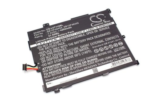 VHBW Tablet akkumulátor Lenovo 00HW018, 00HW017, 00HW016, 00HW019 - 4200 mAh 7,5 V Li-polymer