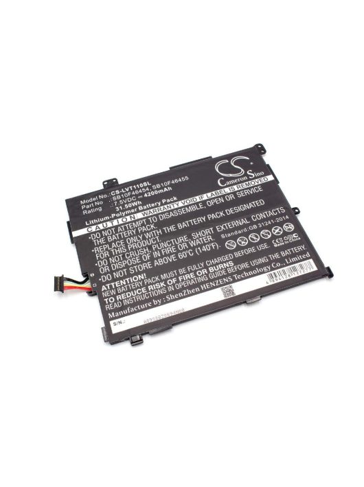 Tabletta akkumulátor Lenovo 00HW018, 00HW017, 00HW016, 00HW019 - 4200 mAh 7,5 V Li-polimerhez