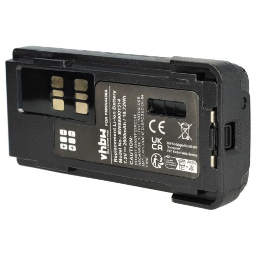 VHBW Motorola PMNN4415AR, PMNN4415, PMNN441 Radioakku - 2600 mAh 7,4 V Li-Ion + Gürtelclip