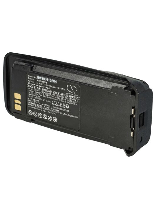 Rádió akku Motorola NNTN4066, NNTN4077, NNTN4103 - 2600 mAh 7,4 V Li-Ion + övcsipesz