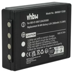   VHBW Remote Control Battery 005-01-00615, BA205000, BA206000, BA205030 - 2000 mAh 6 V NiMH