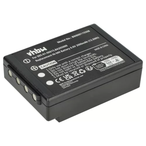 VHBW Remote Control Battery 005-01-00615, BA205000, BA206000, BA205030 - 2000 mAh 6 V NiMH