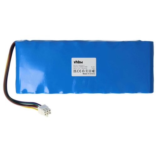 VHBW Fűnyíró akkumulátor Husqvarna 535 06 36-01, 5350636-01, 535063601 - 6000 mAh 12 V NiMH, kék - Kertészeti eszköz