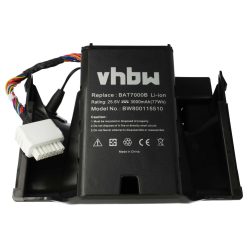  VHBW Battery Robomow MRK7005A, 8IFR27/66, BAT7000B, BAT7001A - 3000 mAh 25.6 V Li-Ion