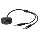 VHBW MINI BMW R56 AUX Audio Adapter Cable - 18cm, USB, Bluetooth