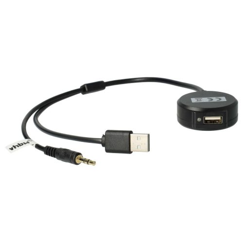 VHBW MINI BMW R56 AUX Audio Adapter Cable - 18cm, USB, Bluetooth