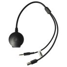 VHBW MINI BMW R56 AUX Audio Adapter Cable - 18cm, USB, Bluetooth