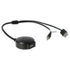 VHBW MINI BMW R56 AUX Audio Adapter Cable - 18cm, USB, Bluetooth