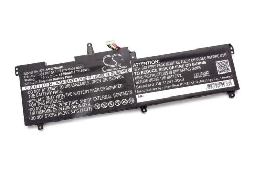 Notebook akkumulátor  C41N1541, 0B200-02070000-hez - 4800 mAh 15,2 V Li-polimer, fekete
