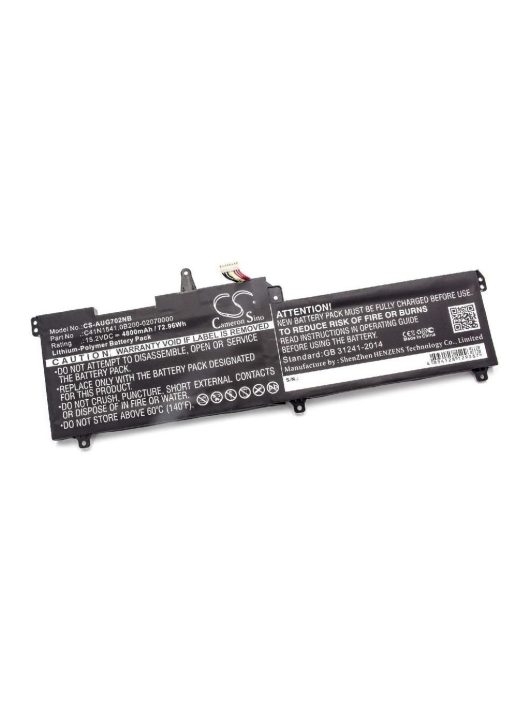 Notebook akkumulátor  C41N1541, 0B200-02070000-hez - 4800 mAh 15,2 V Li-polimer, fekete