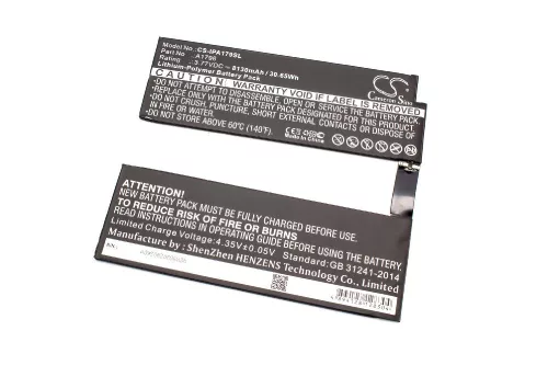 VHBW Tablet Akku Apple A1798 - 8130 mAh 3,77 V Li-Polymer