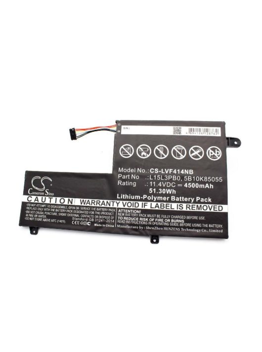 Notebook akkumulátor  Lenovo 5B10K85055, L15L3PB0 - 4500 mAh 11,4 V Li-polymer