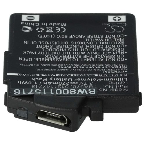 VHBW Drahtloser Kopfhörer Akku Sennheiser 0121147748, BA370, BA 370 PX - 270 mAh 3,7 V Li-Polymer