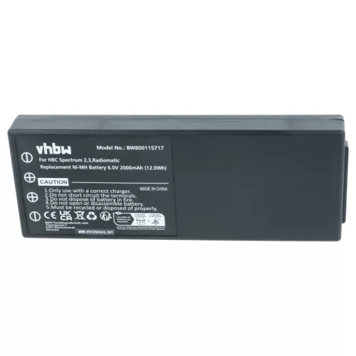 VHBW Remote Control Battery 005-01-00466, BA210040 (FuB 10AA), BA210 - 2000 mAh 6 V NiMH