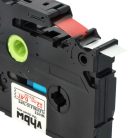 VHBW Brother TZE-FX232 Label Tape - 12 mm, Red-White, Flexible