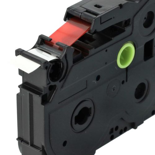 VHBW Brother TZE-FX232 Label Tape - 12 mm, Red-White, Flexible