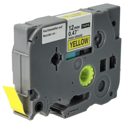 VHBW Brother HGE-631 Label Tape - 12 mm, Black-Yellow