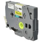 VHBW Brother HGE-631 Label Tape - 12 mm, Black-Yellow
