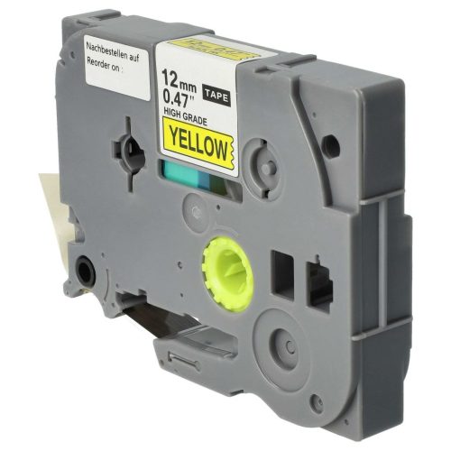 VHBW Brother HGE-631 Label Tape - 12 mm, Black-Yellow
