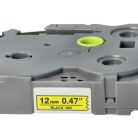 VHBW Brother HGE-631 Label Tape - 12 mm, Black-Yellow