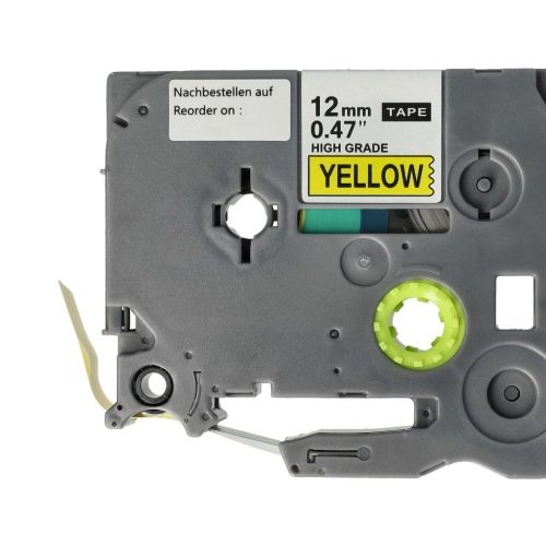 VHBW Brother HGE-631 Label Tape - 12 mm, Black-Yellow