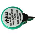 VHBW Button Cell Battery 1/V40H 2 Pins - 40 mAh 1.2 V NiMH