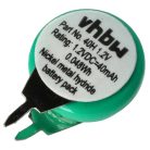 VHBW Button Cell Battery 1/V40H 2 Pins - 40 mAh 1.2 V NiMH