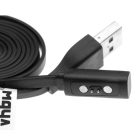 VHBW Pebble Time Steel Fitness Tracker Charging Cable - Cable, 100 cm, black