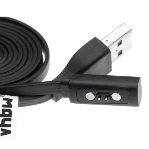 VHBW Pebble Time Steel Fitness Tracker Charging Cable - Cable, 100 cm, black