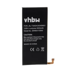   VHBW Mobiltelefon akkumulátor  LG EAC63458501, BL-T30-hoz - 4500 mAh 3,85 V Li-polimer
