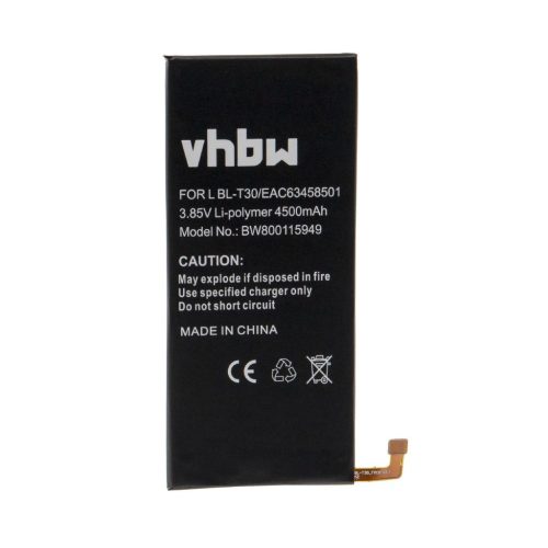 Mobiltelefon akkumulátor  LG EAC63458501, BL-T30-hoz - 4500 mAh 3,85 V Li-polimer
