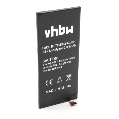 VHBW Mobile Phone Battery LG BL-T23, EAC63278801 - 2500 mAh 3.85 V Li-Polymer