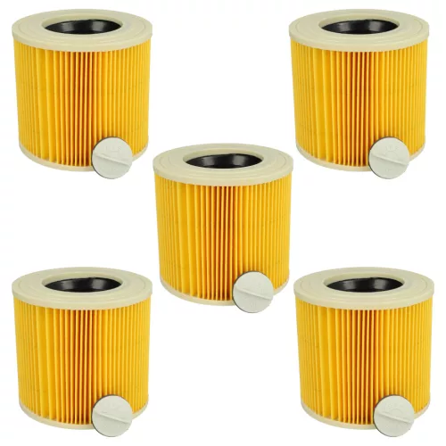 VHBW Vacuum Cleaner Filter 2.863-303.0, 6.414-547.0 - 5 pcs