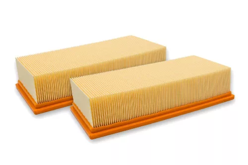 VHBW Vacuum Cleaner Filter 6.907-276.0, 6.904-095.0, 6.904-283.0 - 2 pcs Flat Pleated Filter