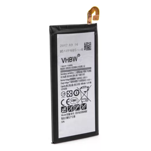 VHBW Mobile Phone Battery for Samsung EB-BJ330ABE - 2400 mAh 3.85 V Li-Polymer