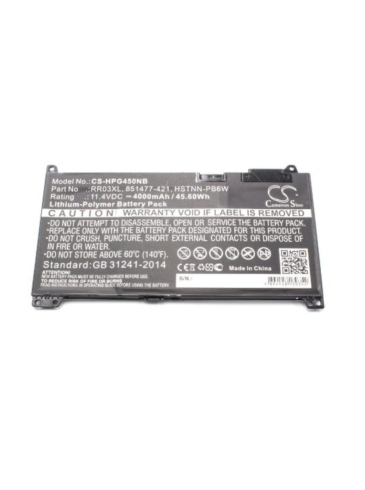 Notebook akkumulátor  HP 2TT75UT, 228UT, 2TT74UT, 851477-421 - 4000 mAh 11,4 V Li-polimer, fekete