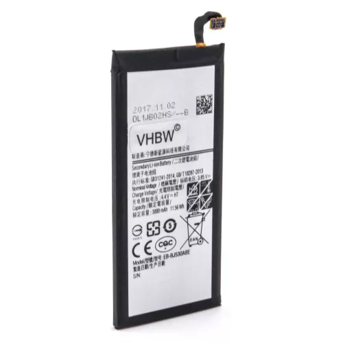 VHBW Mobiltelefon Akku für Samsung EB-BJ530ABE - 3000 mAh 3,85 V Li-Polymer