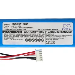   VHBW Battery for JBL GSP0931134 JBL Speaker - Li-Polymer 5000 mAh