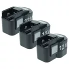 VHBW Electric Tool Battery AEG 48-11-1960, 48-11-1950, 48-11-1900 - 1500 mAh 12 V NiMH