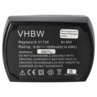 VHBW Electric Tool Battery Metabo 6.25471.00, 6.2547, 6.25471, 6.25470.00 - 1500 mAh 9.6 V NiMH
