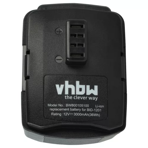 VHBW Electric Tool Battery BPL-1220, 130503001, CB120L, 130503005 - 3000 mAh 12 V Li-Ion
