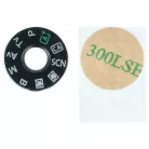 VHBW Einstellrad für Canon EOS 6D Kamera - Moduswahlrad, Einstellrad