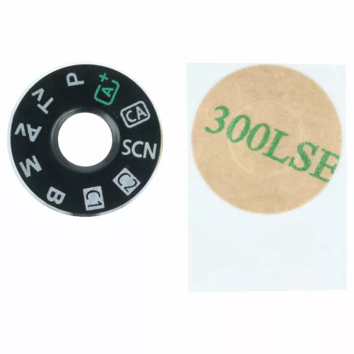 VHBW Einstellrad für Canon EOS 6D Kamera - Moduswahlrad, Einstellrad