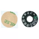 VHBW Einstellrad für Canon EOS 80D Kamera - Moduswahlrad, Einstellrad