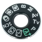 VHBW Einstellrad für Canon EOS 80D Kamera - Moduswahlrad, Einstellrad