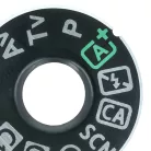 VHBW Einstellrad für Canon EOS 80D Kamera - Moduswahlrad, Einstellrad