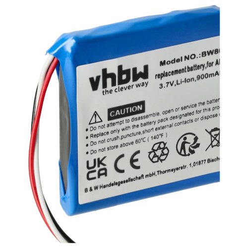 VHBW GPS Akku AHA11111003, VFA - 900 mAh 3,7 V Li-Ion