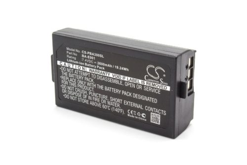 Nyomtatóakkumulátor  Brother PJ7, BA-E001 nyomtatóhoz - 2600 mAh 7,4 V Li-Ion